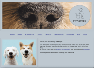 Pet Steps- HTML Static Web Page